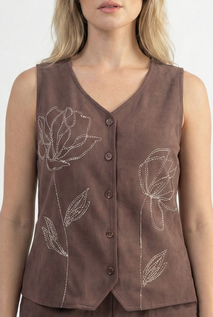 Botanical Vest Co-ord Set
