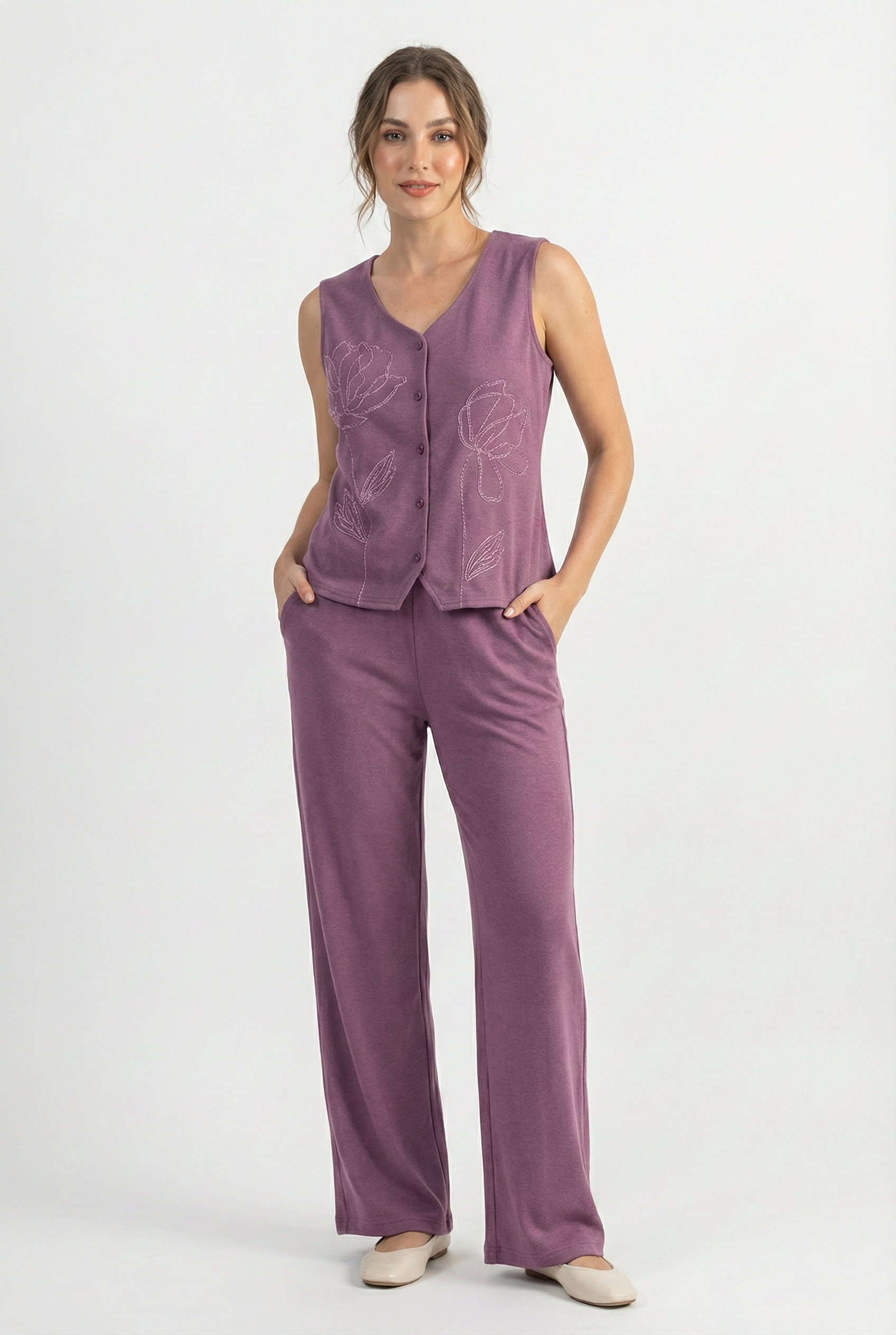 Botanical Vest Co-ord Set