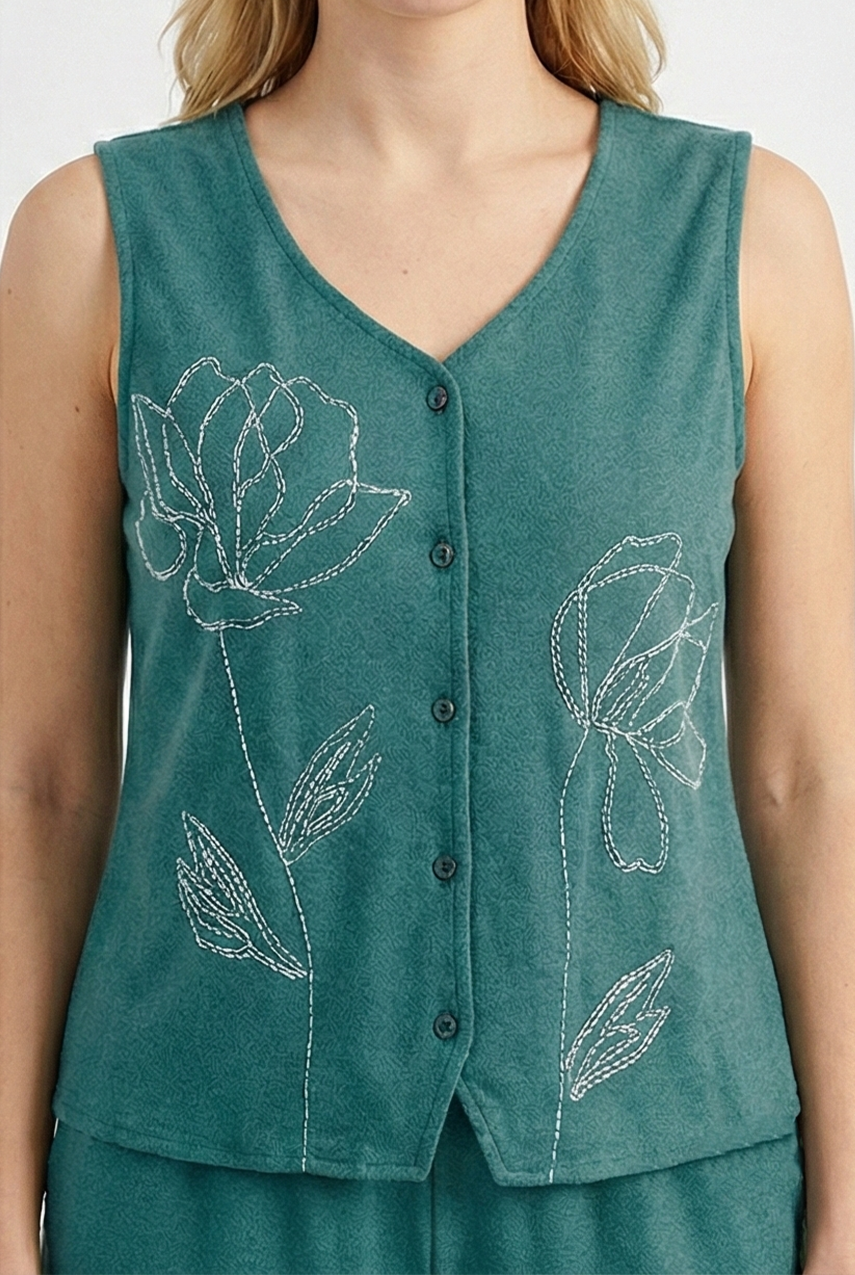 Botanical Vest Co-ord Set