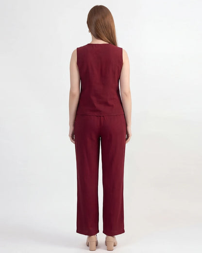 Botanical Vest Co-ord Set