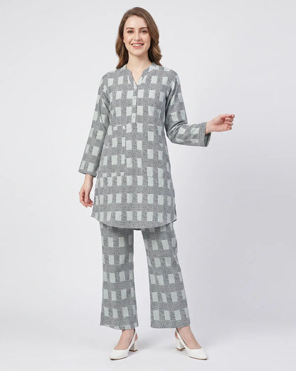 Premium Urban Check Co-Ord Set