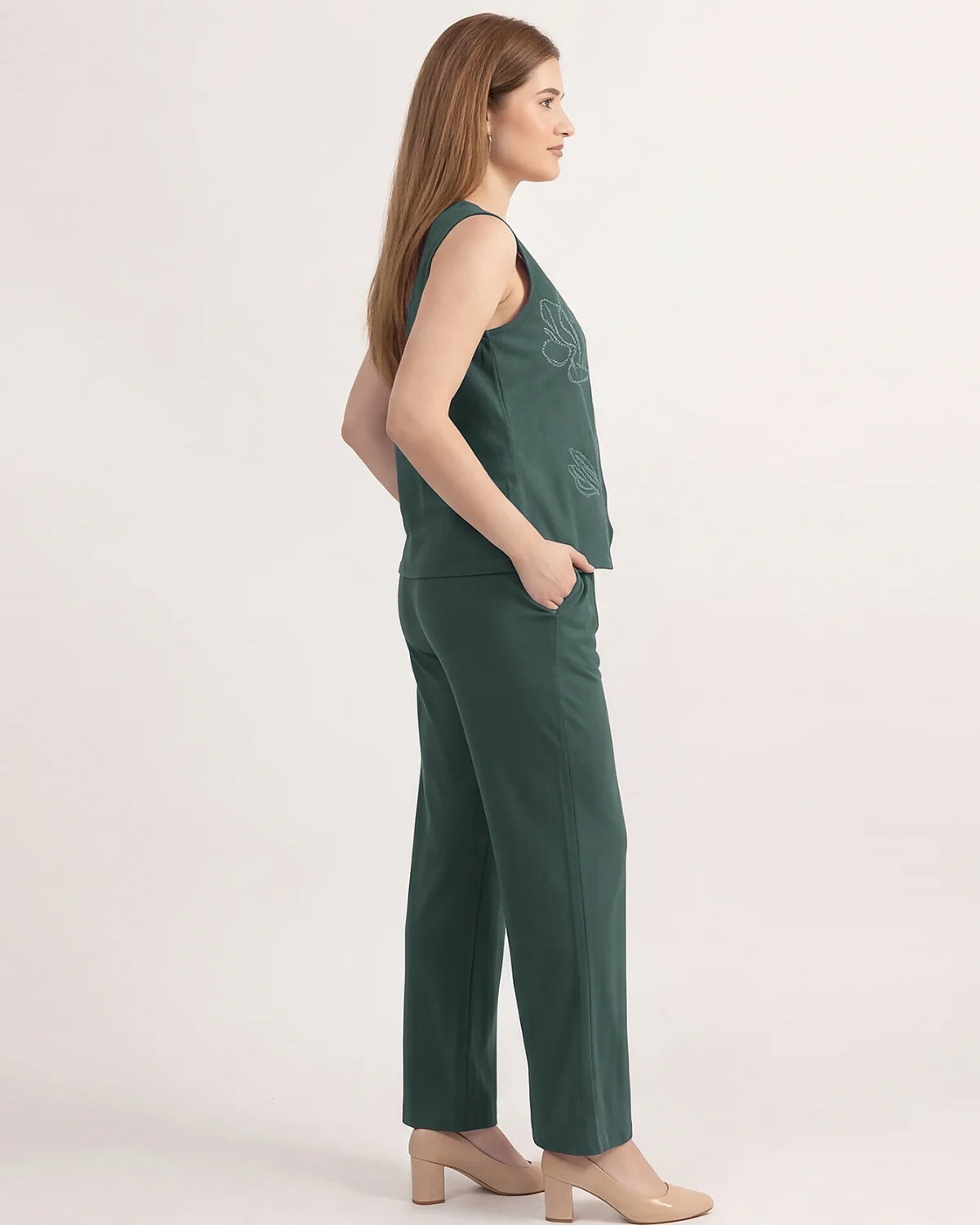 Botanical Vest Co-ord Set
