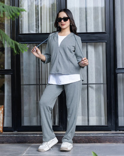 Plush Hoodie Track Suit