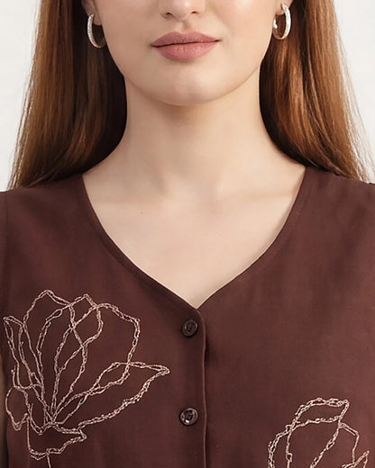 Botanical Vest Co-ord Set